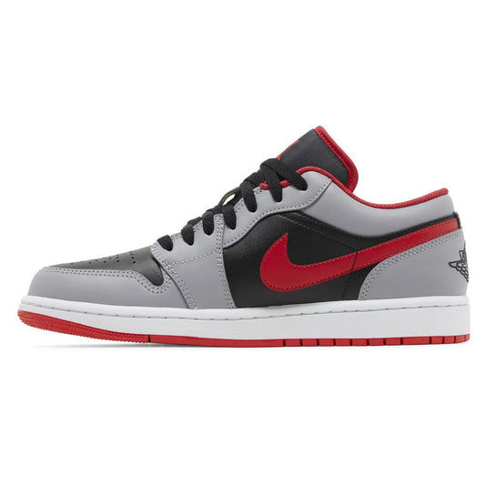 Jordan 1 Low Black Light Smoke Grey Gym Red